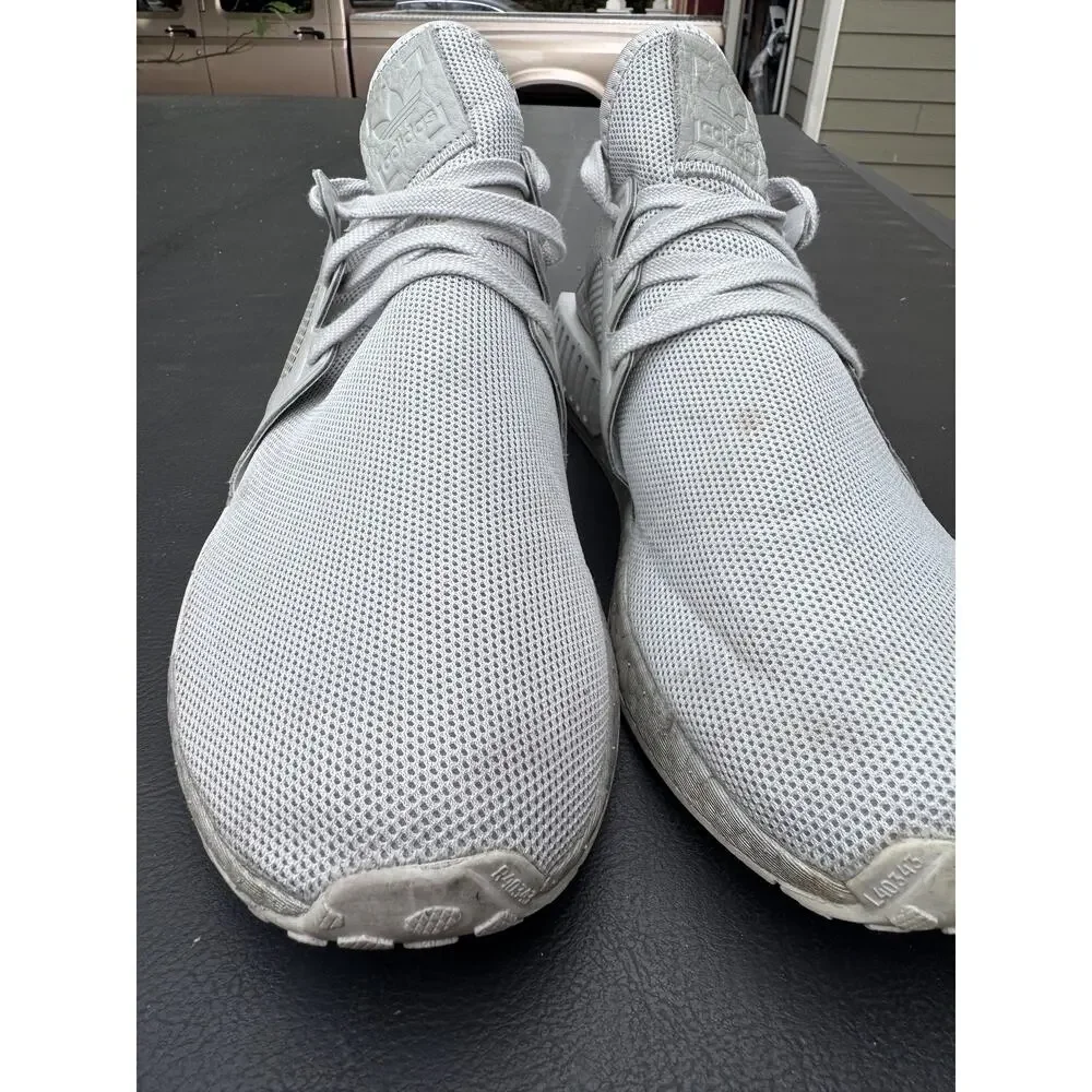 Adidas NMD XR1 Shoes Mens Size 14 Gray White Boost Mesh Athletic Running BY9923